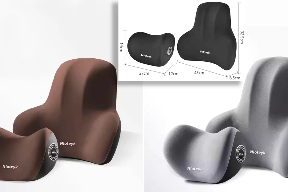 reposacabezas para el coche con cojín lumbar