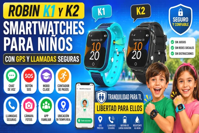 Robin K1 y Robin K2, análisis: relojes GPS para niños sin redes sociales ni smartphone